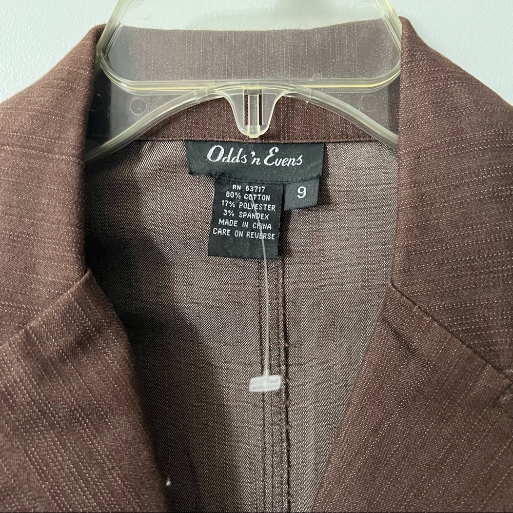 NWOT Odds n Evens Brown Jacket - Picture 5 of 6